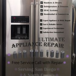 Refrigerator, Washer, Dryer, Heating, AC and Appliance Repair
