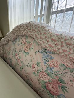 Custom king upholstered headboard