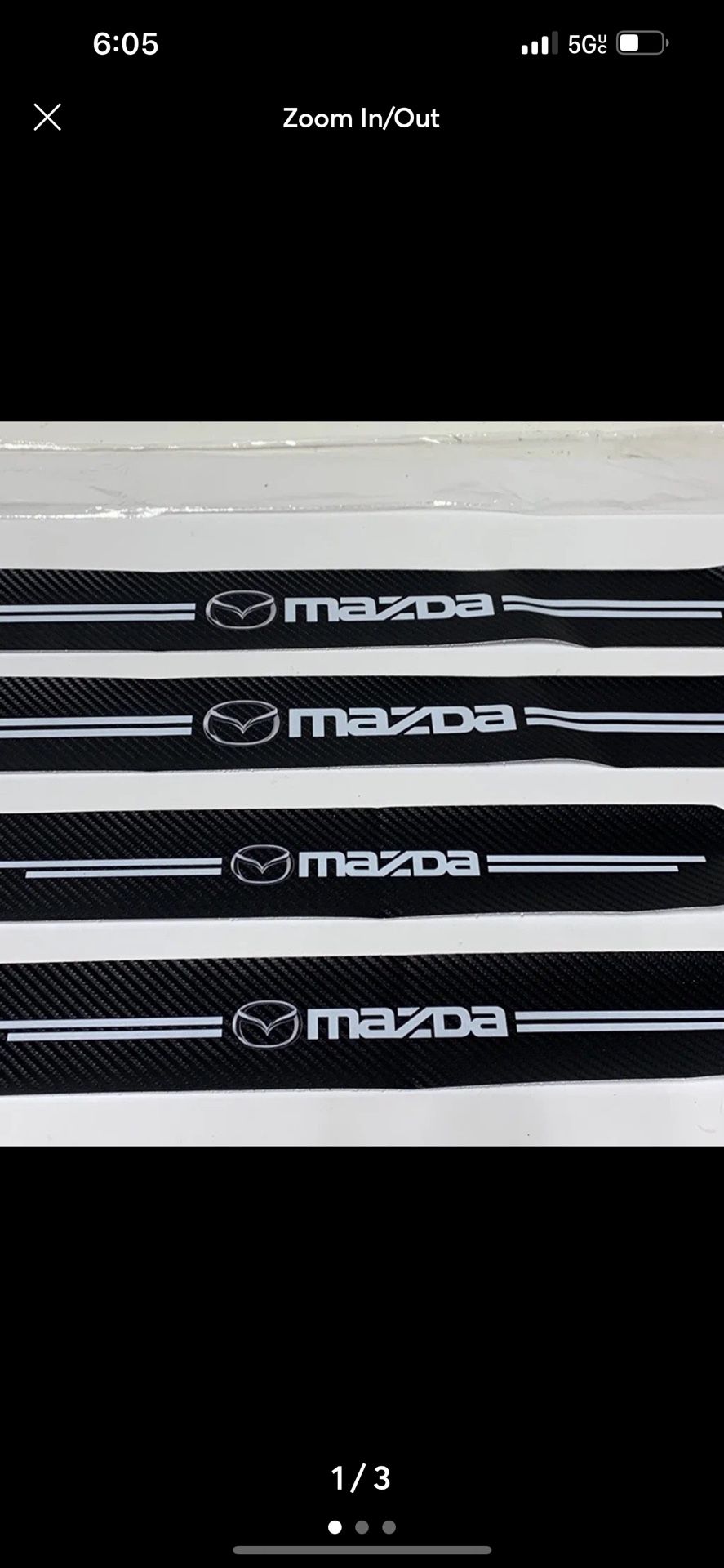 Mazda Protector Carbon Fiber Door Sills 4pcs