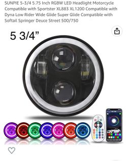 5 3/4” inch headlight for motorcycle