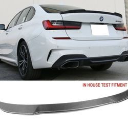 2019-2024 BMW G20 3 Series 2020-2024 BMW G80 M3 BMW CS STYLE REAL CARBON FIBER TRUNK LID SPOILER WING.  REAL CARBON FIBER. HIGH QUALITY. DIRECT FITMEN