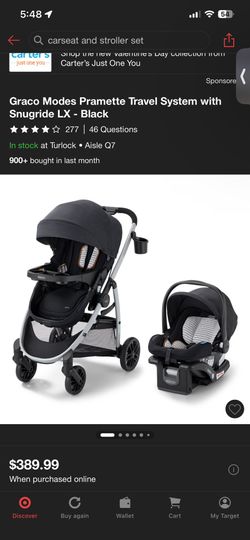 Baby Carseat/Stroller Combo