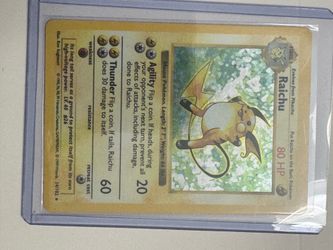 RAICHU BASE SET HOLO NM