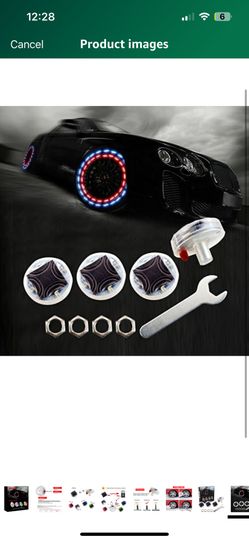 LEADTOPS CAR TIRE WHEEL LIGHTS 