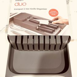 New Compact Knife Organizer Home Organization  2 Tier