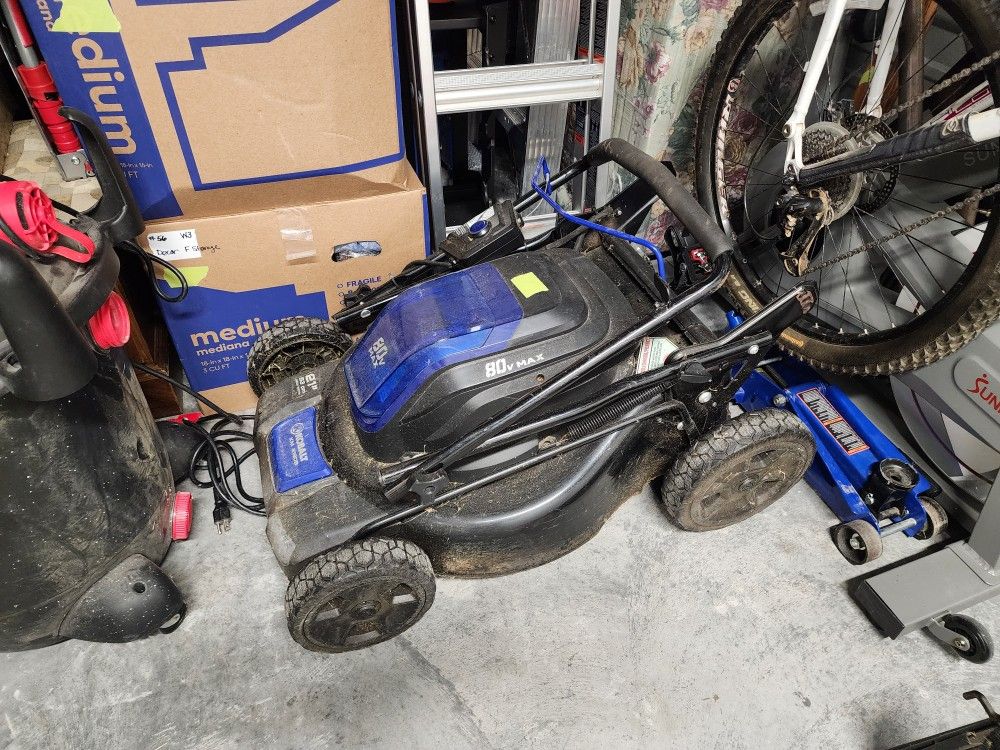 Kobalt 80v lawnmower and leaf blower