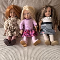 Our Generation Dolls + HUGE Clothing & Accessories Lot (3 Dolls + Pet Set)