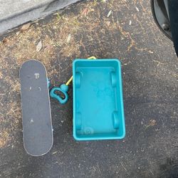Small Skateboard And Wagon