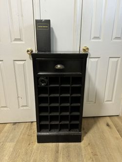 Bottle Organizer Black Furniture Stand