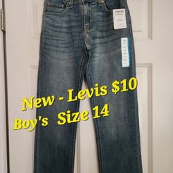 New - Levi Jeans (Boys Size 14R) $10