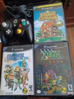 NINTENDO GAMECUBE SMASH BROS CONTROLLER AND COMPLETE IN BOX GAMES WITH BOOKLETS  $375 FINAL PRICE READ DESCRIPTION AND SEE ALL PICTURES
