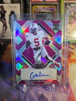 Garret Wilson Leaf Metal Draft Rookie Auto Pink /20