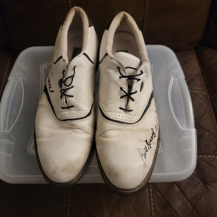 Game Used Bill Russell Cleats