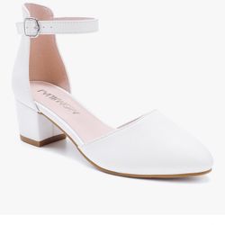 White Wedding Shoes - Size 5 Girls- New! unworn!