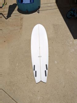 7'0" Quad Fin ANVIL Mid Length Fish Surfboard Similar to Seaside and Beyond New