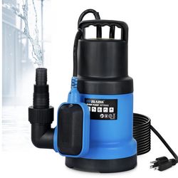 Sump Pump Submersible - 3700 GPH Water Pump with Automatic Float Switch, Versatile For Clean Water, for Pool, Pond,Garden, Flooded Cellar, Aquarium an