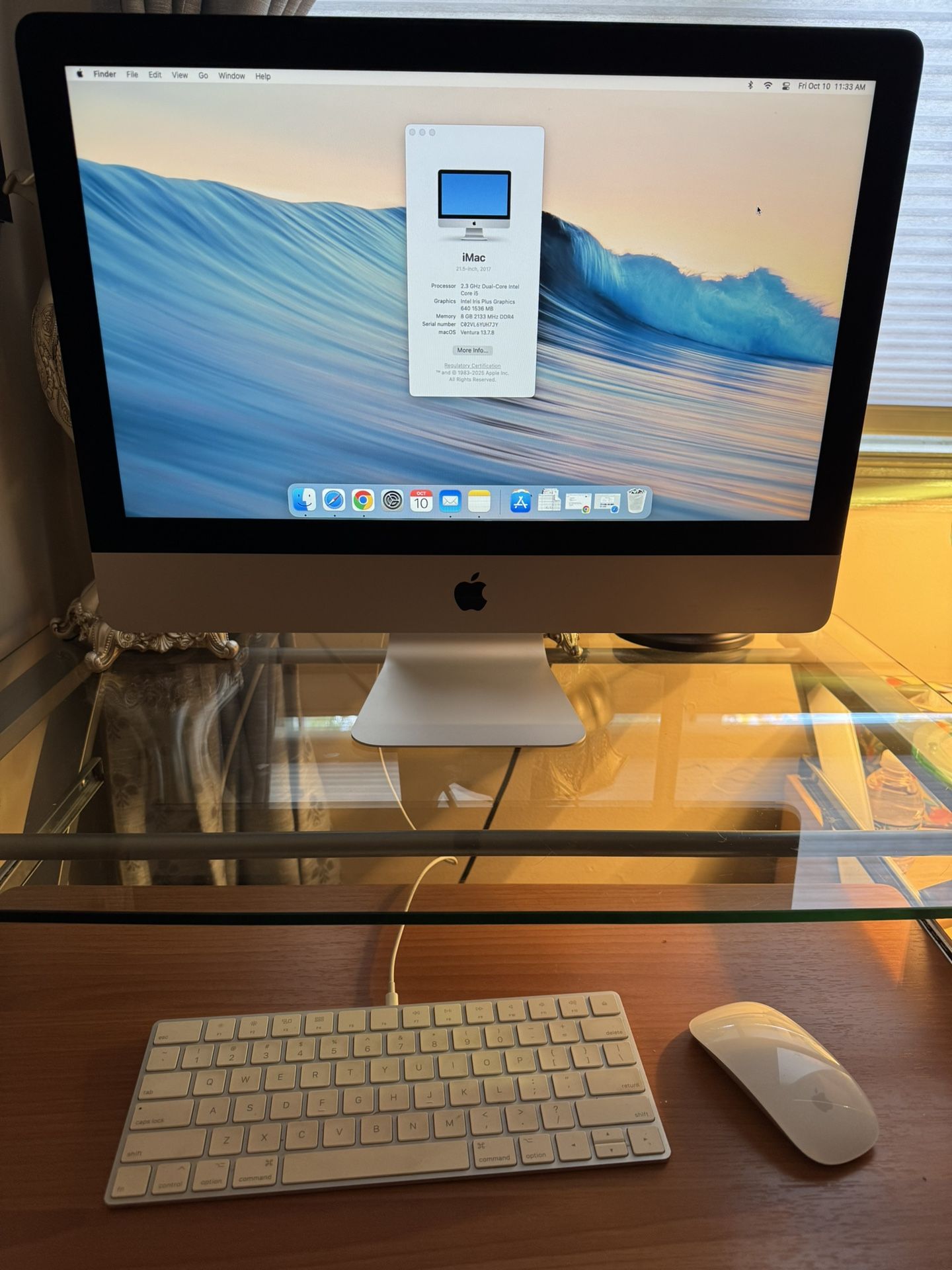 Apple iMac 21.5" (1TB HDD, Intel Core i5-7400, 3.00GHz, 8GB) Silver - MNDY2LL/A