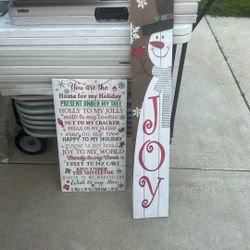 Christmas Wood Signs