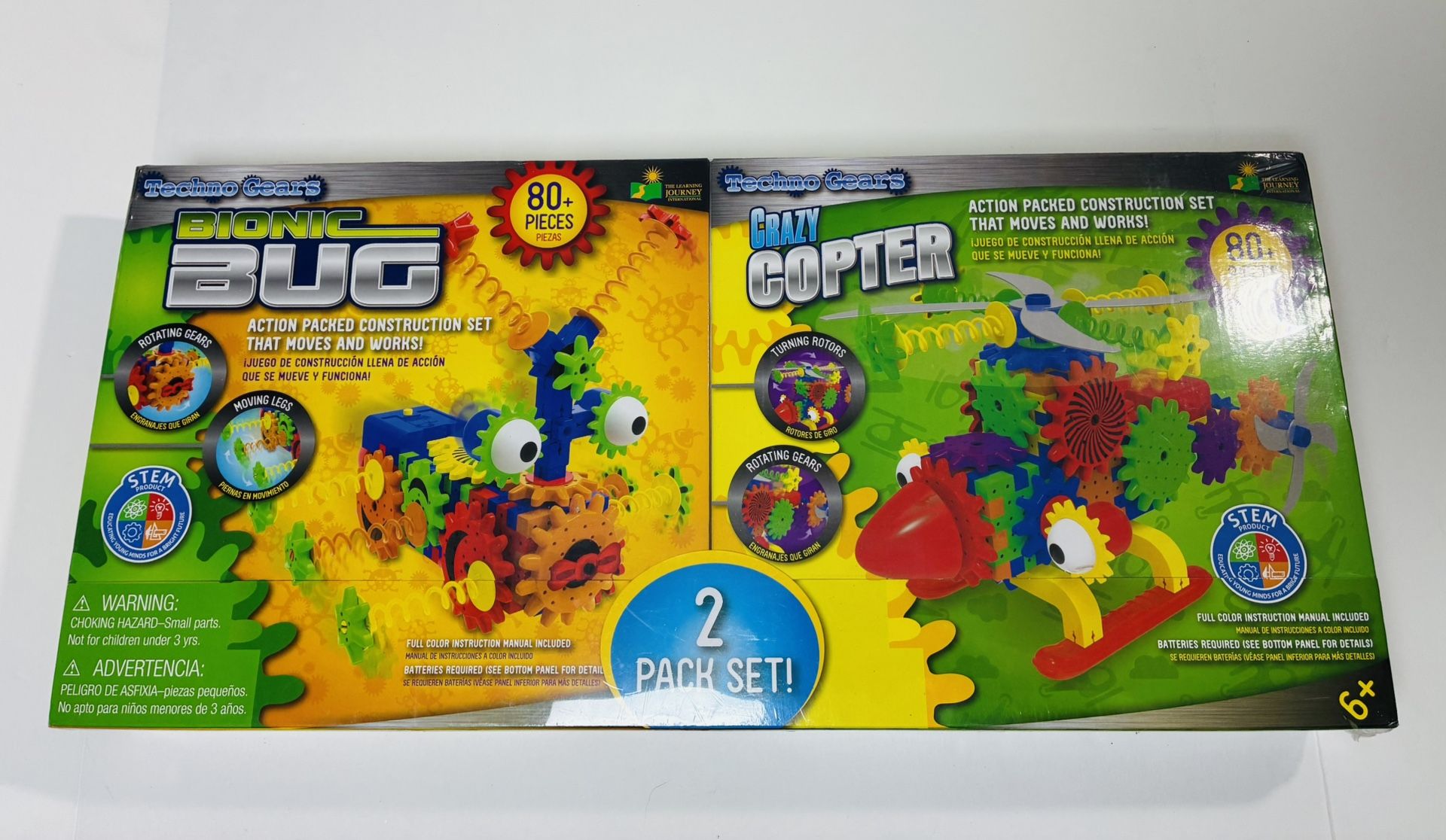 Techno Gears Bionic Bug & Quirky Copter 2 Pack Construction Set-New Sealed