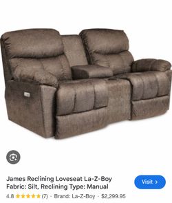 LazyBoy Power Reclining Loveseat With Console