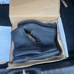 12.5 Black 8” Safety Boots