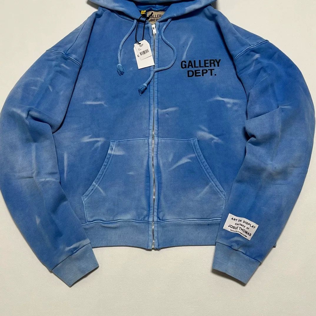 Blue Sun Faded Gallery Department Zip Up Hoodie