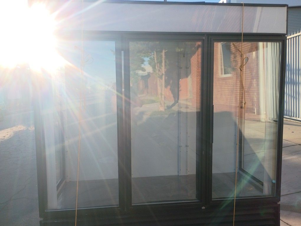 3 Glass Door Commercial Cooler Refrigerator