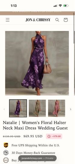 Women’s Purple Floral dress
