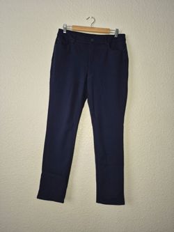 NWOT Christopher And Banks Women's Navy Stretch Straight Leg Pants Size: 10