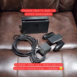 OG Nintendo Switch Dock, charger and Grip set