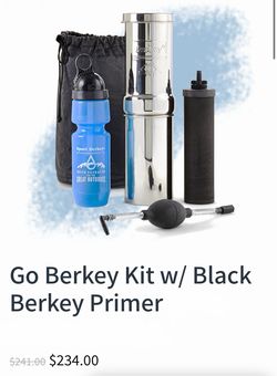 Go Berkey Kit with Black Berkey Primer