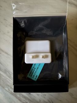 Sterling silver moissanite earrings