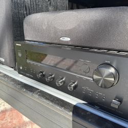 Onkyo Receiver And Polk Audio Speakers