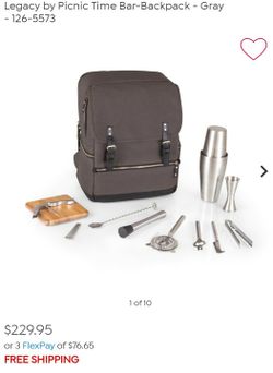 Legacy Picnic Time Bar Backpack New