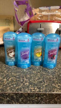 Secret Clear Gel Antiperspirant/Deodorant-4 Items!($28.88+Value)