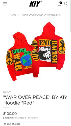 By Kiy “Peace over war” hoodie