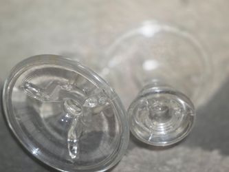 Clear Glass Stemware Set of 2