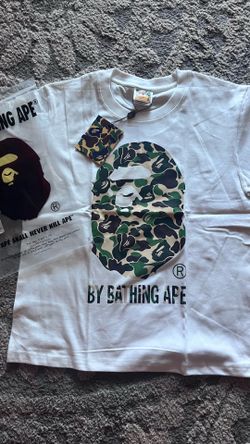 small white bape shirt