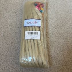 Double Ended Dreadlock Extensions 10 Strands Synthetic Dreads 20 Inch Handmade Dread Extensions Locks Hair(40 inch,Blonde/613#)