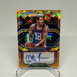 2020-21 Panini Prizm - Penmanship Otis Birdsong #PE-OTB Orange Ice Prizm