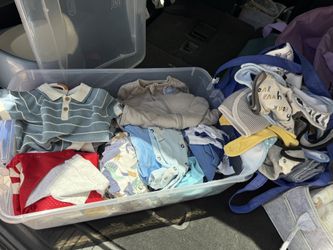 6-9 mo old + a few 12 mo old clothing and burp cloths