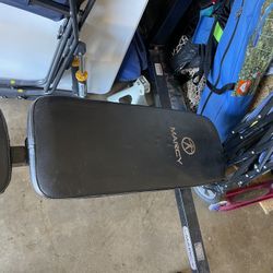 Olympic Bench With Leg Attachment Bundle With Pull Up Bar And J Hooks For Olympic Bar Lifting