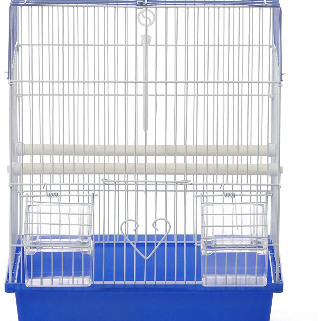 Cage for Birds Blue and White 12 x 9 x 15 inches