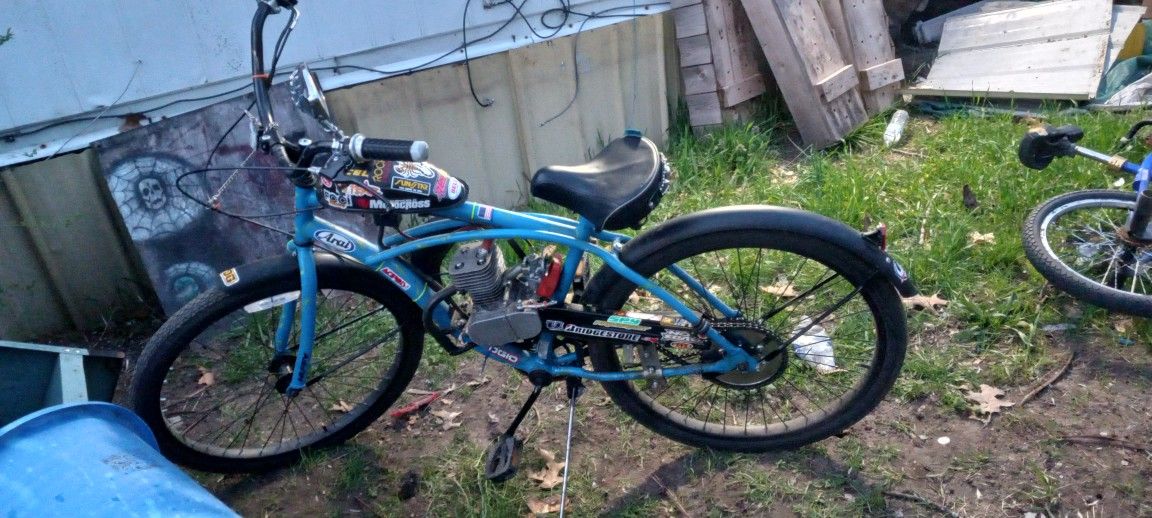 gas powered pedal bike