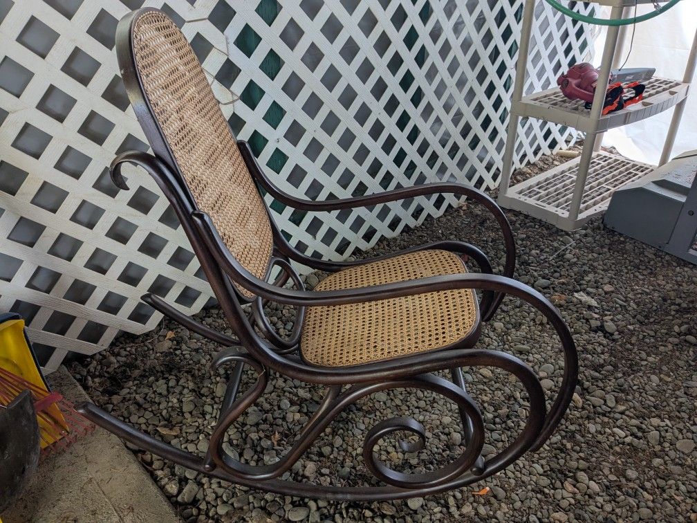 Vintage 1970s Thonet Style Bentwood Rocker, Excellent Condition