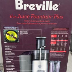 Breville Juice Fountain Plus, With Whole Fruit Feed Chute