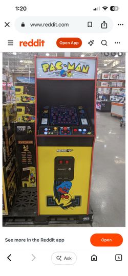 PAC - MAN arcade machine . Xl version . New in box !