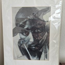 Tupac Black & White Portait