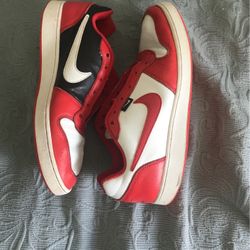 Red Black And White Nike Sneakers 