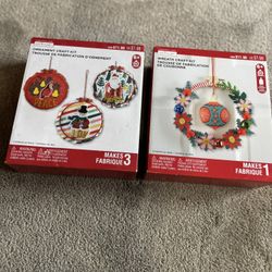 Ornament Craft Kit And Wreath Craft Kit Brand New Never Been Opened Ready for You